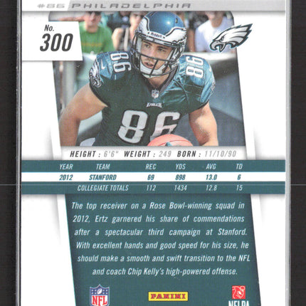 2013 Panini Prizm Zach Ertz #300 RC