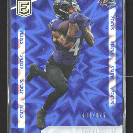 2024 Panini Donruss Elite Status Zay Flowers #88 484/875