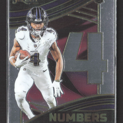 2024 Panini Select Numbers Zay Flowers #NMB-ZFL RC