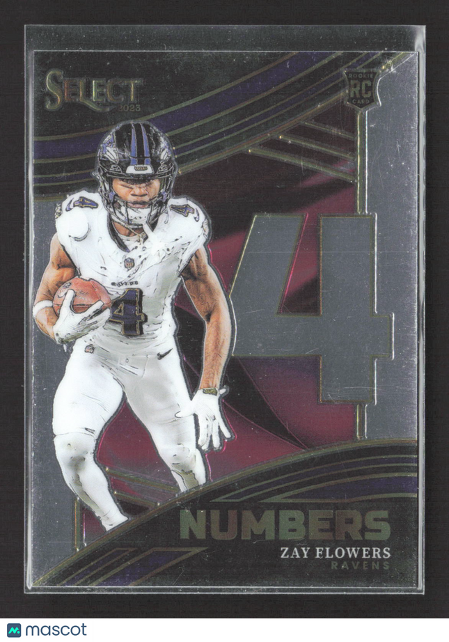 2024 Panini Select Numbers Zay Flowers #NMB-ZFL RC
