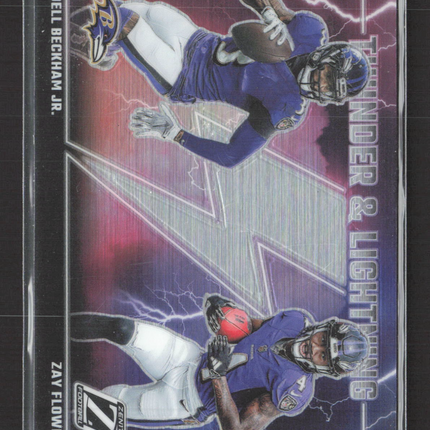 2023 Panini Zenith Thunder & Lightning Odell Beckham Jr. Zay Flowers #2