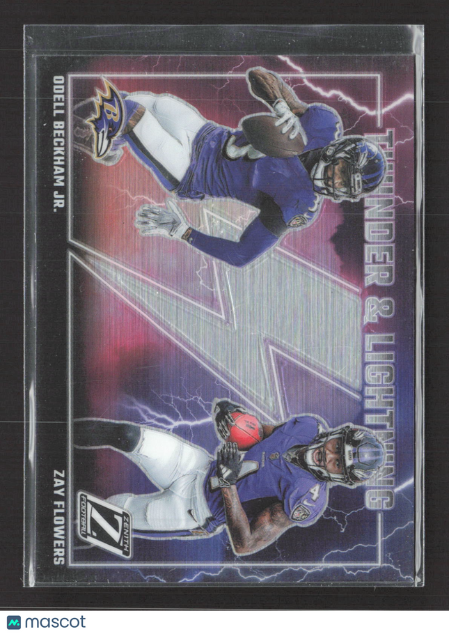 2023 Panini Zenith Thunder & Lightning Odell Beckham Jr. Zay Flowers #2