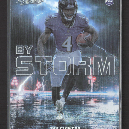 2023 Panini Absolute Football By Storm Zay Flowers #BST-11 RC