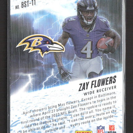 2023 Panini Absolute Football By Storm Zay Flowers #BST-11 RC