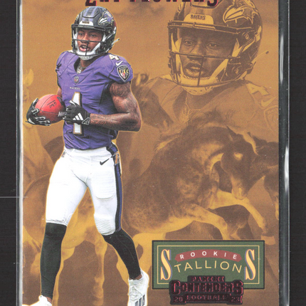 2023 Panini Contenders Football Rookie Stallions Zay Flowers #25
