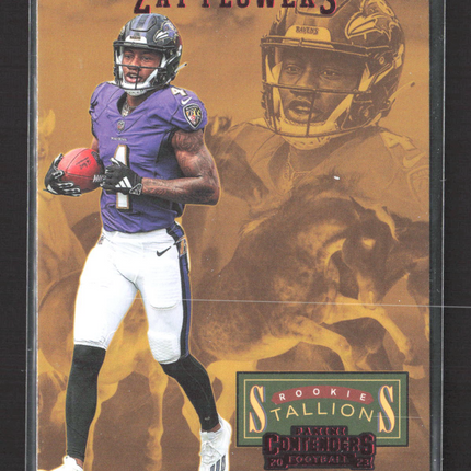 2023 Panini Contenders Rookie Stallions Zay Flowers #25