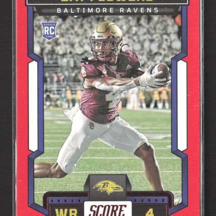 2023 Panini Score Zay Flowers #351 Red RC
