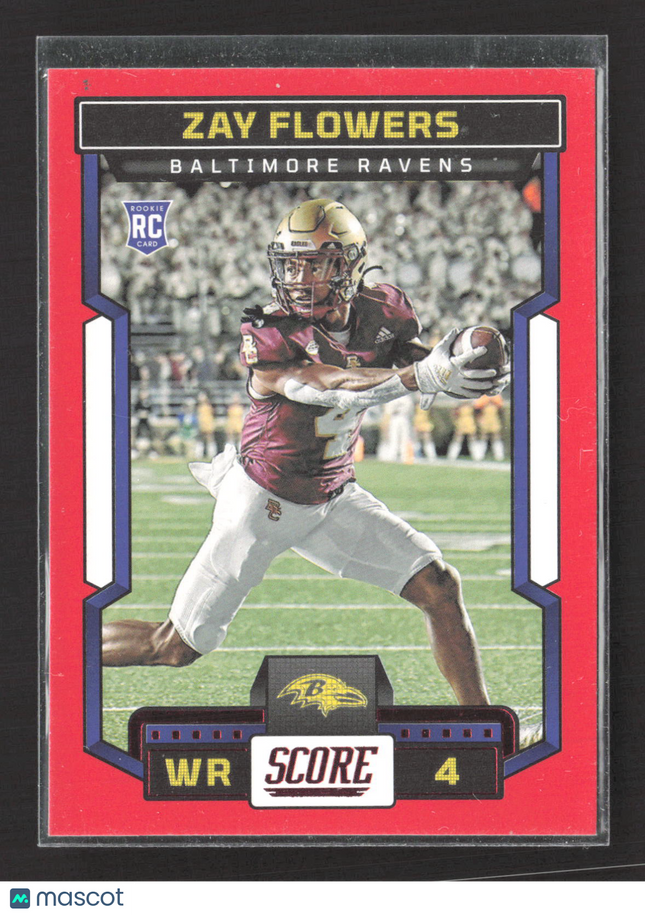 2023 Panini Score Zay Flowers #351 Red RC