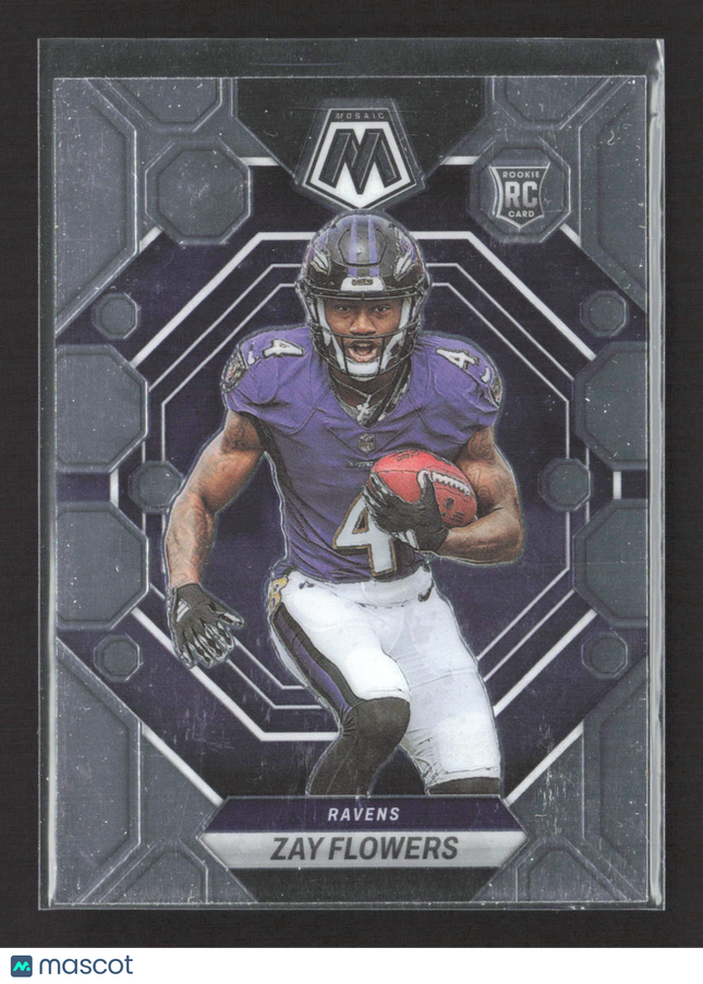 2023 Panini Mosaic Prizm Zay Flowers #380 RC