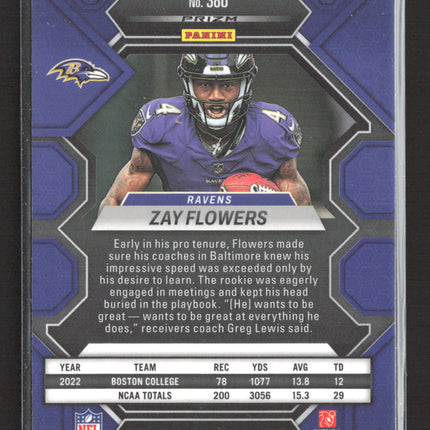 2023 Panini Mosaic Prizm Zay Flowers #380 RC