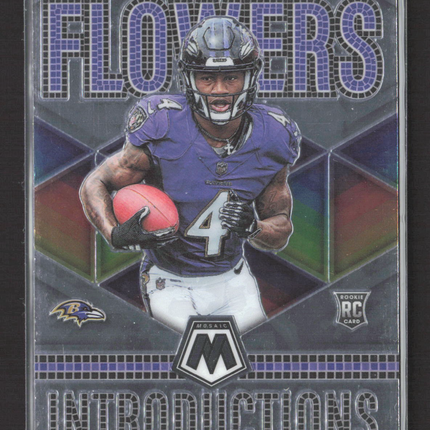 2023 Panini Mosaic Introductions Zay Flowers #I-8 RC