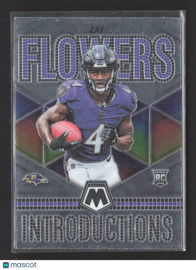 2023 Panini Mosaic Introductions Zay Flowers #I-8 RC