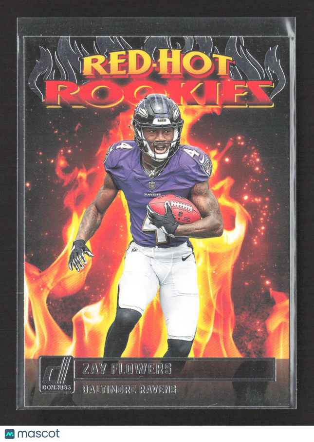 2023 Panini Donruss Red-Hot Rookies Zay Flowers #RHR-5