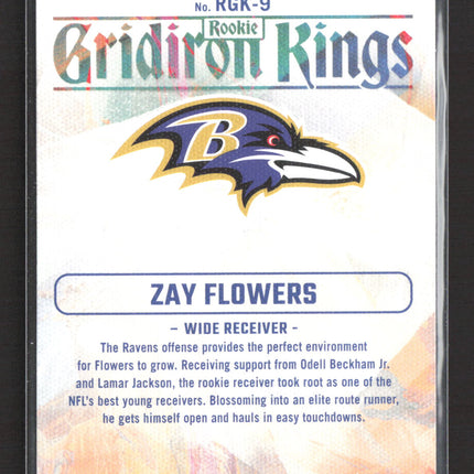 2023 Panini Donruss Gridiron Kings Zay Flowers #RGK-9