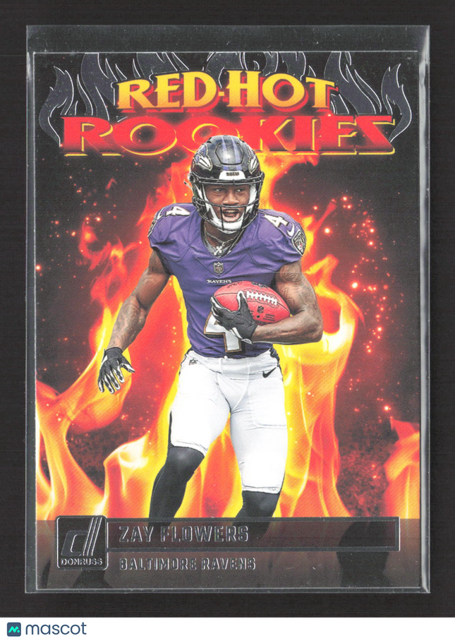 2023 Panini Donruss Red-Hot Rookies Zay Flowers #RHR-5