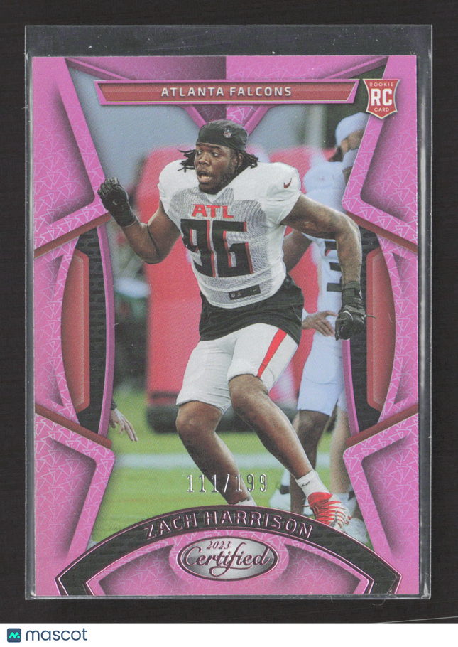 2023 Panini Certified Zach Harrison #190 Pink RC 111/199