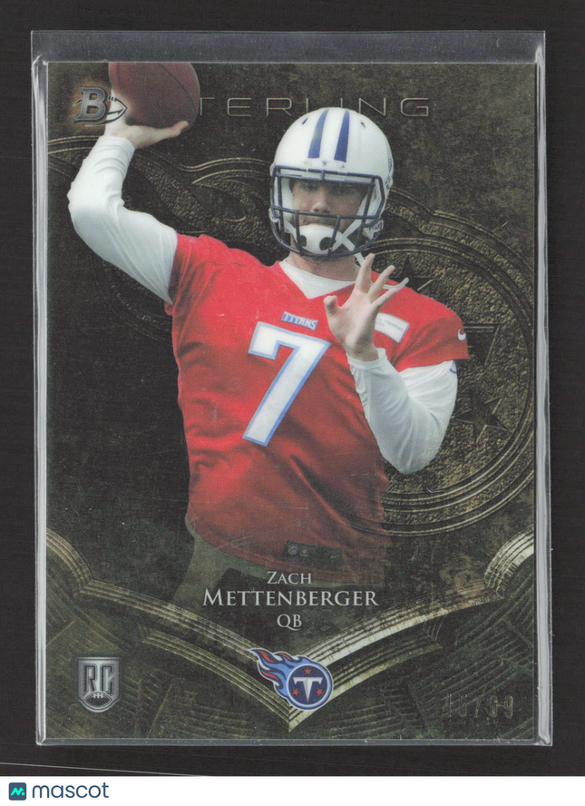 2014 Bowman Sterling Zach Mettenberger #32 gold /99 RC