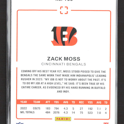 2024 Panini Photogenic Zack Moss #106