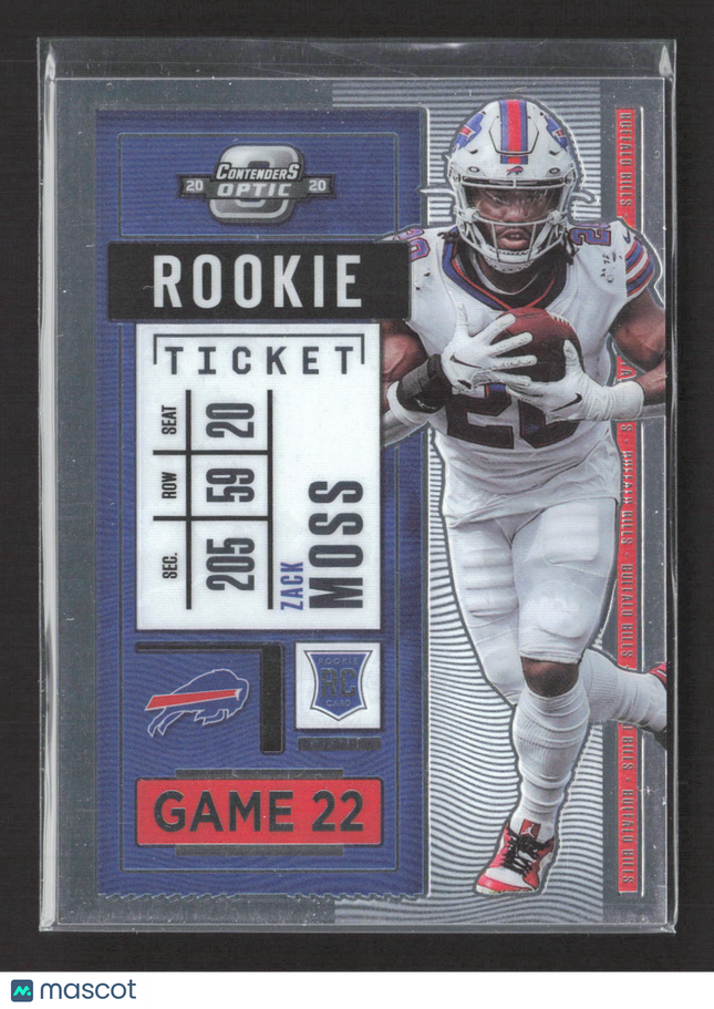 2021 Panini Contenders Optic Zack Moss #95 RC