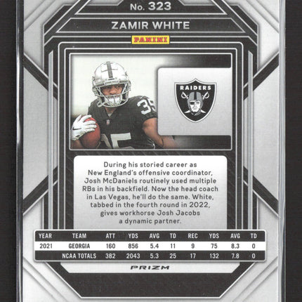 2023 Panini Prizm Zamir White #323 Green RC