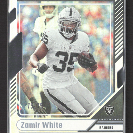 2024 Panini Donruss Football Zamir White #214 Press Proof /75