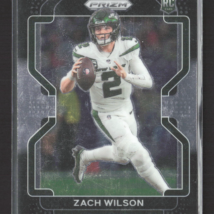 2022 Panini Chronicles Prizm Black Zach Wilson #PB-2 RC