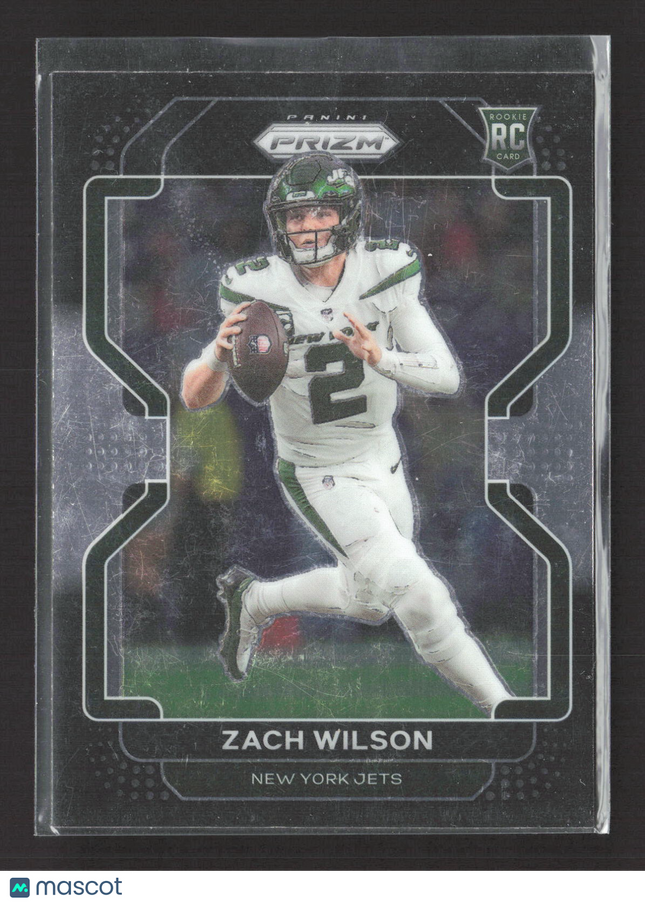 2022 Panini Chronicles Prizm Black Zach Wilson #PB-2 RC