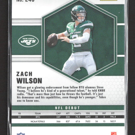 2021 Panini Mosaic Zach Wilson #243 RC