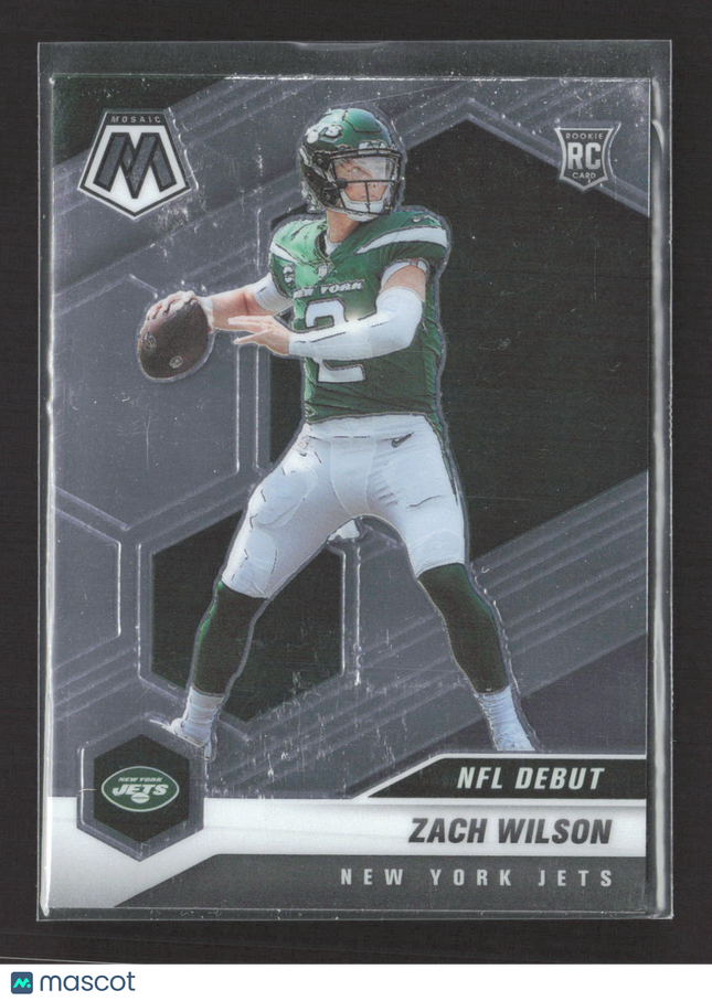 2021 Panini Mosaic Zach Wilson #243 NFL Debut RC