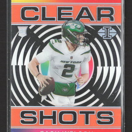 2021 Panini Illusions Clear Shots Zach Wilson #CS-17 RC