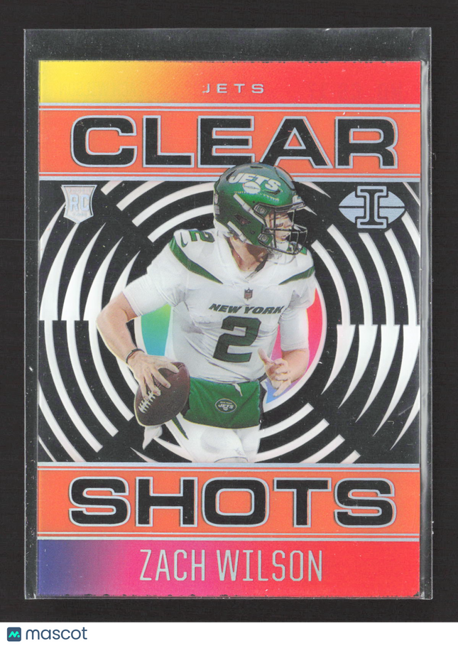 2021 Panini Illusions Clear Shots Zach Wilson #CS-17 RC