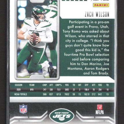 2021 Panini Playbook Zach Wilson #102 RC