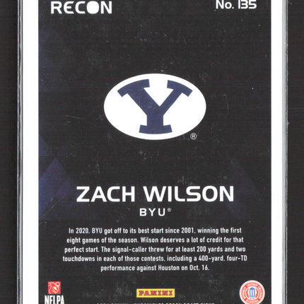 2021 Panini Chronicles Recon Draft Picks Zach Wilson #135 RC