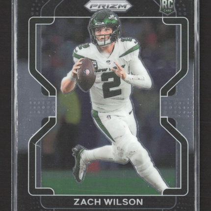 2022 Panini Chronicles Prizm Zach Wilson #PB-2 Black RC