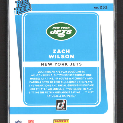 2021 Panini Donruss Zach Wilson #252