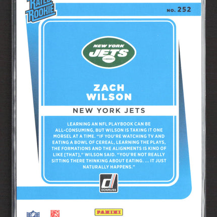 2021 Panini Donruss Zach Wilson #252