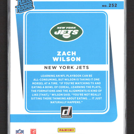 2021 Panini Donruss Zach Wilson #252