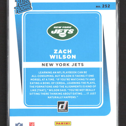 2021 Panini Donruss Zach Wilson #252