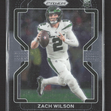 2022 Panini Chronicles Prizm Black Zach Wilson #PB-2 RC