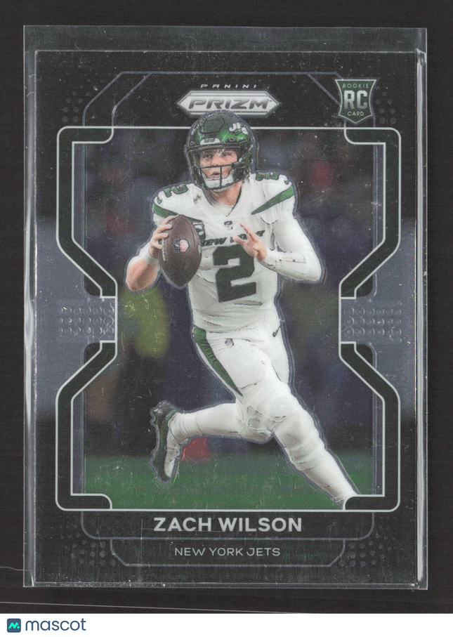 2022 Panini Chronicles Prizm Black Zach Wilson #PB-2 RC