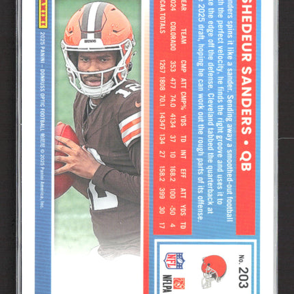 2025 Panini Donruss Optic Shedeur Sanders #203