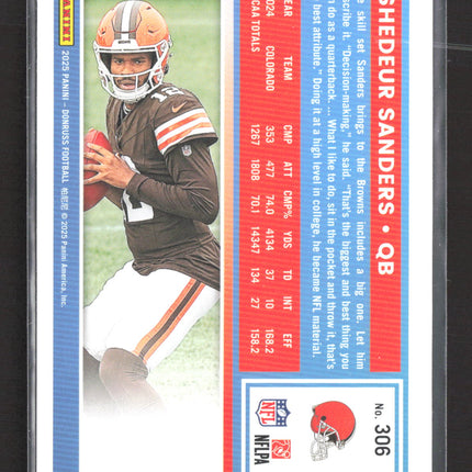 2025 Panini Donruss Football Shedeur Sanders #306