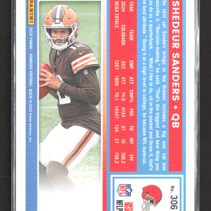 2025 Panini Donruss Football Shedeur Sanders #306
