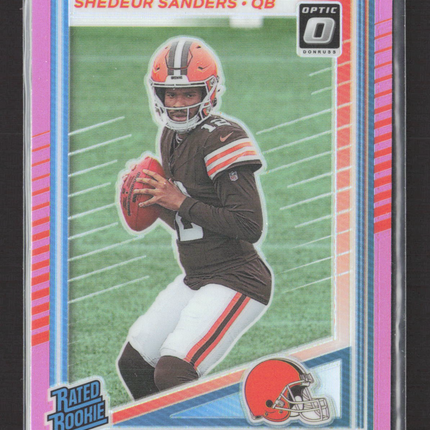 2025 Panini Donruss Optic Shedeur Sanders #306 Pink