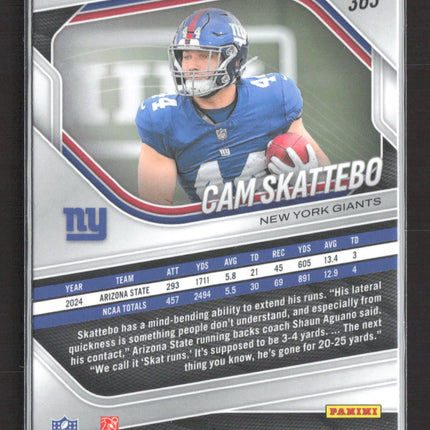 2025 Panini Prizm Cam Skattebo #363 RC