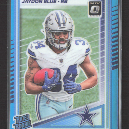 2025 Panini Donruss Optic Prizm Jaydon Blue #242 Blue 146/349