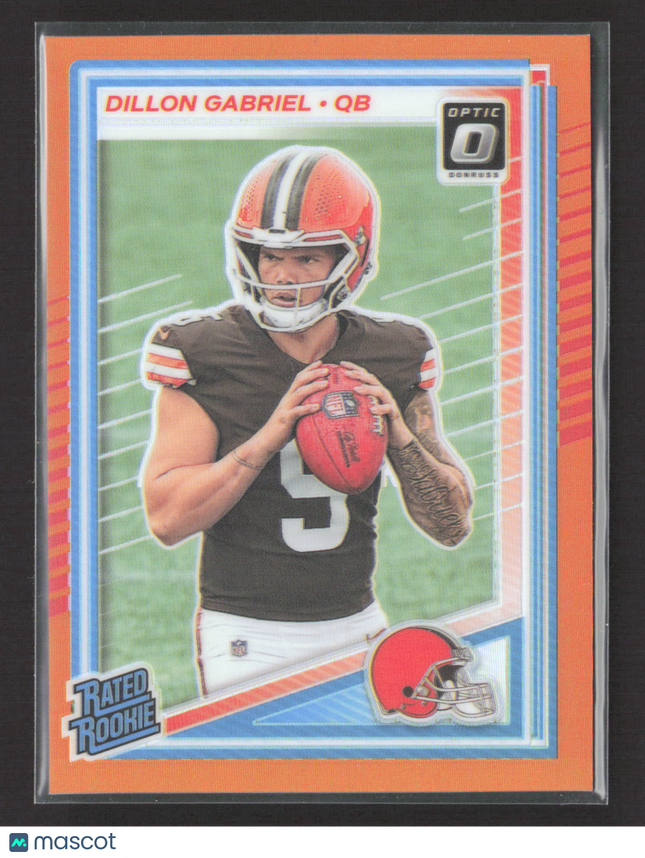 2025 Panini Donruss Optic Prizm Dillon Gabriel #263 Orange 086/299