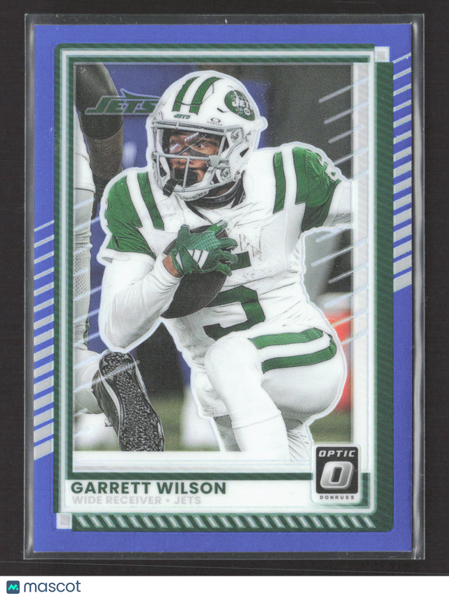 2025 Panini Donruss Optic Garrett Wilson #95 blue Prizm 221/249