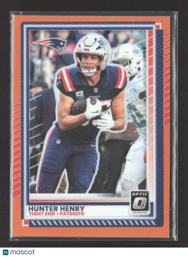 2025 Panini Donruss Optic Hunter Henry #54 Orange 003/299