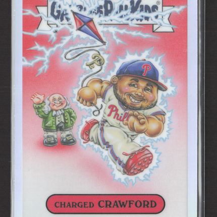 2024 Topps Garbage Pail Kids x MLB Justin Crawford #BGP-13 GPK Charged